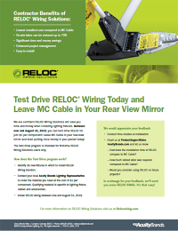 Reloc Test Drive Flyer