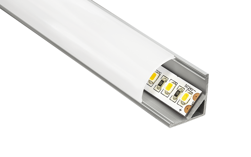 Angled Extrusion + LED Tape